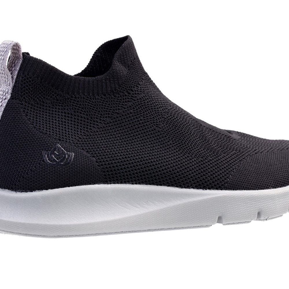 Women's Black Slip-On Sneakers